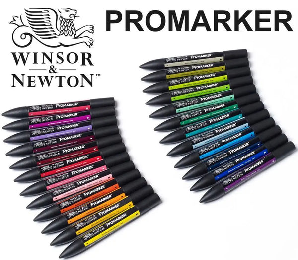 Winsor & Newton Promarker Twin Tip Graphic Marker Pens 172 Full Colors