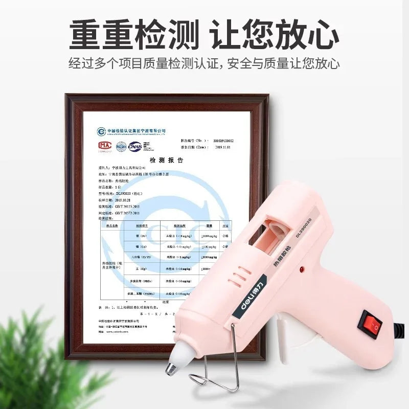 20W Pink Hot Melt Glue Gun with 7mm Glue Sticks Use in Kids DIY - China 20W Glue  Gun, Hot Glue Gun