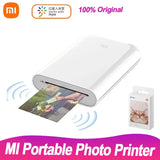 Xiaomi Portable Mini Printer Mijia Mi ZINK Photo Pocket Printer AR Video Thermal DIY Color Print Sticker Bluetooth 5 Mobilephone