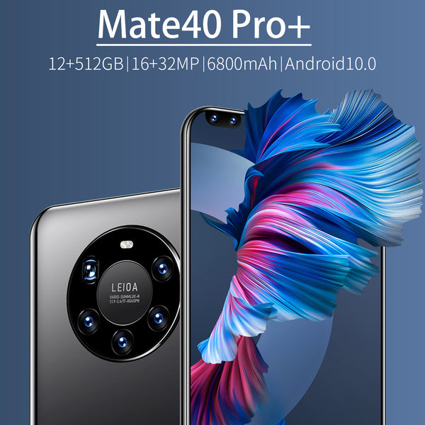 New smart phone Mate40pro+ large screen 7.2 inch 1+8G Android external low price wholesale cross-border mobile phone