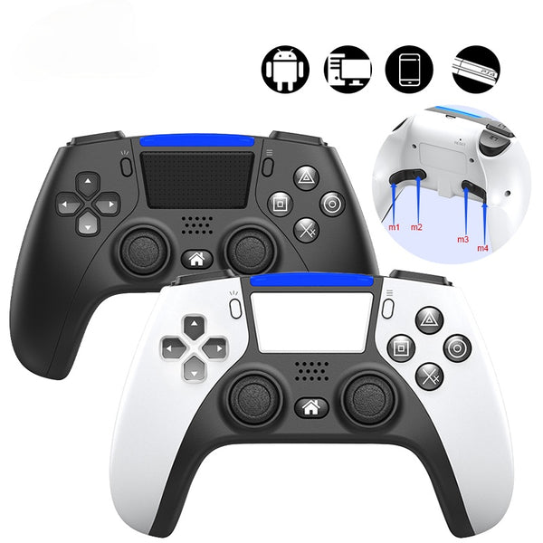 AOOKGAME  Bluetooth Wireless Game Controller For PS4 Console For PS5 Style Double Vibration Game Gamepad For PC /Android Phone