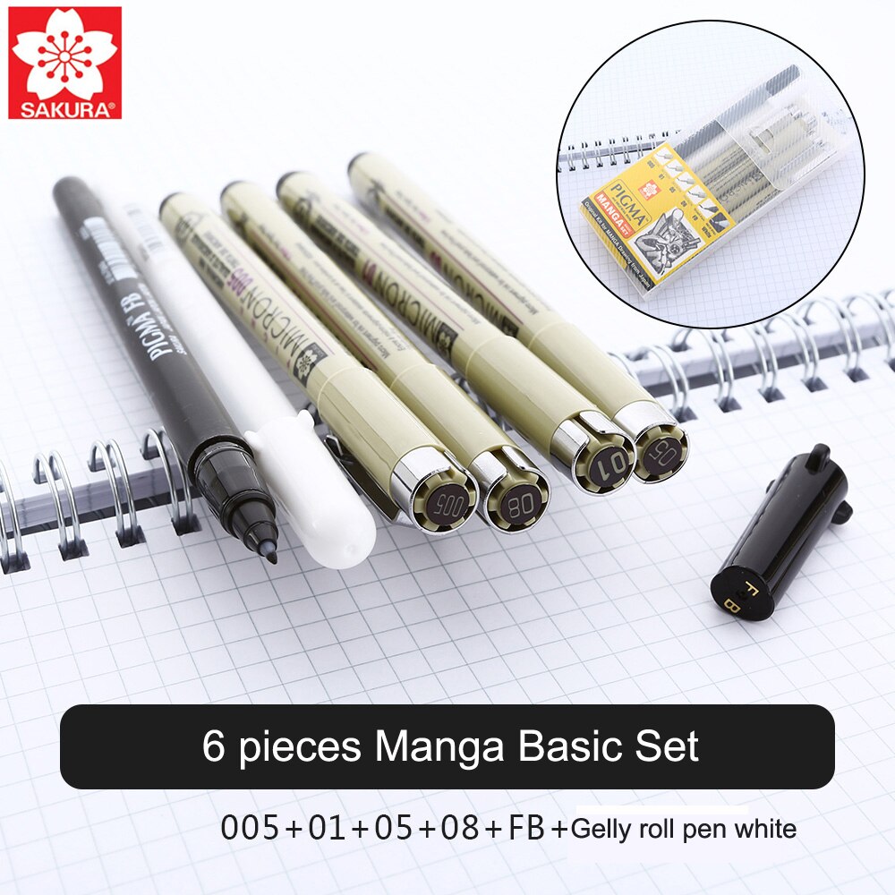Sakura Pigma MANGA SET - 6 pens