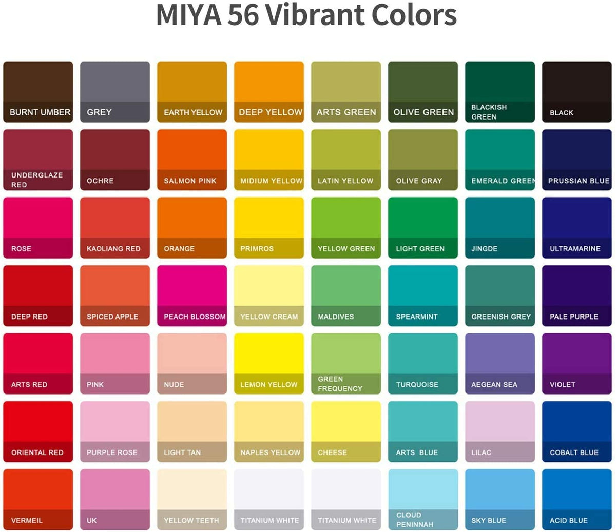 HIMI MIYA Gouache Paint Set 1824 Colores 30ml Ecuador
