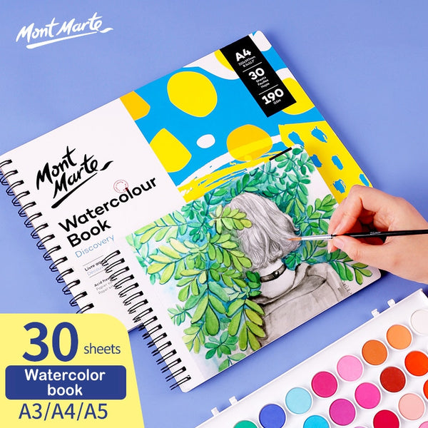 A4/A5 30Sheets Water Color Painting Book 190g Loose-leaf Hand-Painted Watercolor Sketchbook Drawing Paper Art Supplies