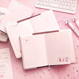 A6 Kawaii Unicorn Notebook Cartoon Hand-book Daily Weekly Schedule Agenda Planner Organizer Journal Dairy Notepad Kids Gift