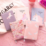A6 Kawaii Unicorn Notebook Cartoon Hand-book Daily Weekly Schedule Agenda Planner Organizer Journal Dairy Notepad Kids Gift