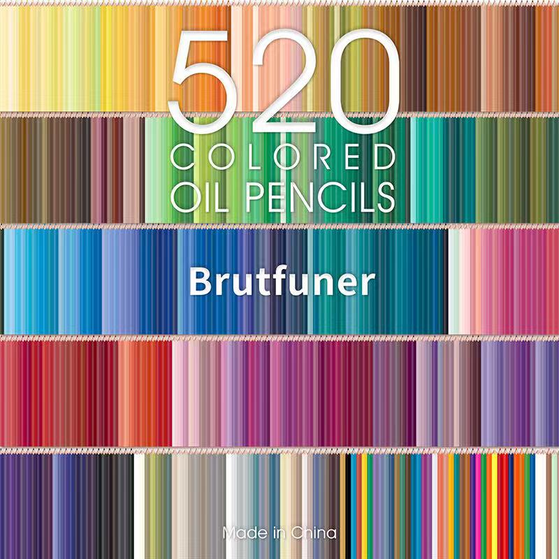 Brutfuner 260/520 Colors Professional Oil Color Pencils Set Sketch Col –  AOOKMIYA