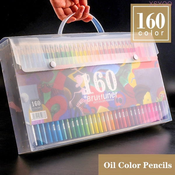 Brutfuner 48/72/120/160/180 Colors Wood Colored Pencils Set Oil HB Drawing Sketch For School Student Gifts Art Supplies