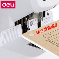 Deli 3880 Automatic reviting tube binding machine Hot Financial binding machine 50mm binding thickness