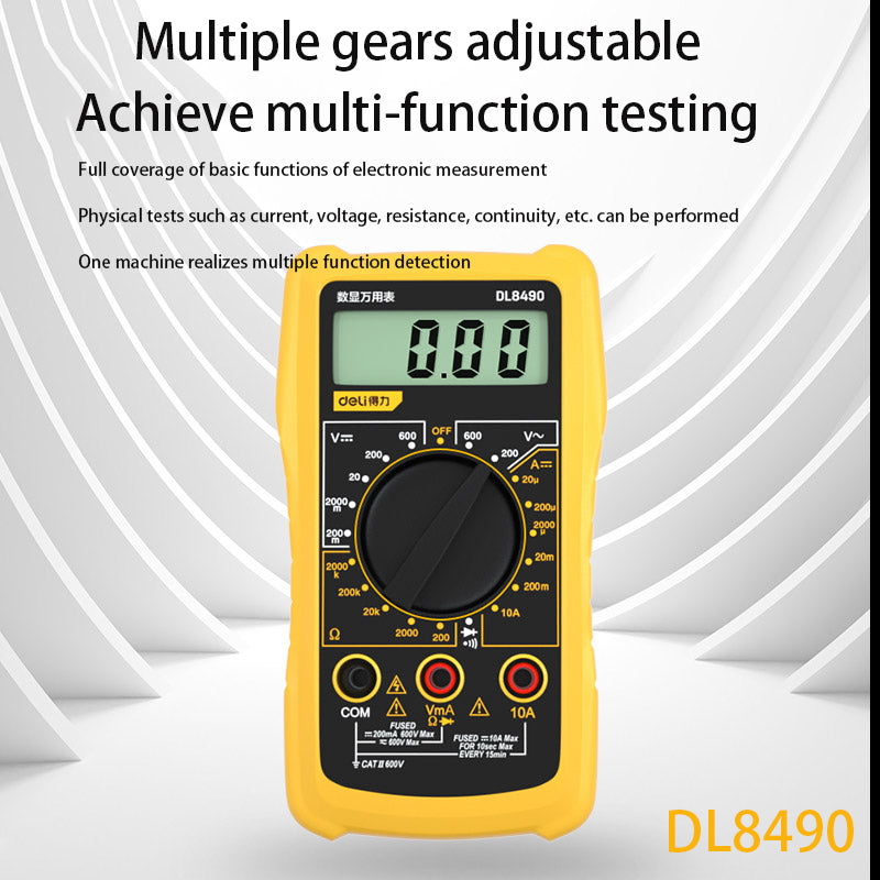 Deli DL8490 Digital Multimeter Electrician Tools Electrical Repair Equ ...