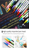 Hot 12/18 Colors 0.7mm Acrylic Paint Marker pen Art Marker Pen for Ceramic Rock Glass Porcelain Mug Wood Fabric Canvas Painting