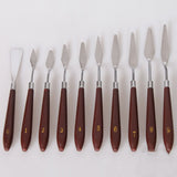 High quality 21 pcs of oil painting knifes set oil painting scraper stainless steel palette knife painting tools art supplies