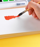 Owin 18/24 color portable solid watercolor paint set with watercolor brush transparent watercolor painting art supplies