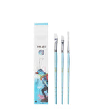 HIMI Gouache Paint Brushes Set 3 Pcs for Acrylic Oil Watercolor Face & Body Gouache Painting Nice Gift Art hobbyist,Kids & Adult