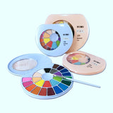 HIMI Solid Watercolor Set 24/38 Colors Miya Portable Powder Gouache Painting Pigment for Kids Student Art Supplies