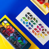 HIMI Watercolor Paint Set, Premium Paint Box with 12/24/36 Colors Pigment,1 Hook Line Pen,1 Drawing Pencil, Paper Pad