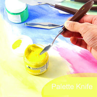 High Quality Artist Oil Painting knife Palette Utility Knife Set Mixed Stainless Steel Scraper Spatula Knives Drawing Tools Set