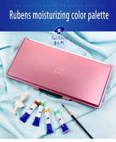 Paul Rubens 24 grid Watercolor Moisturizing Palette Pink Premium Moisturizing Independent Palettes Suitable for Watercolor