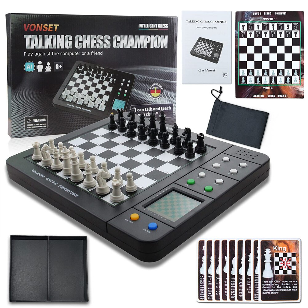 Ia contra o único-jogador xadrez eletrônico jogo de xadrez magnético p