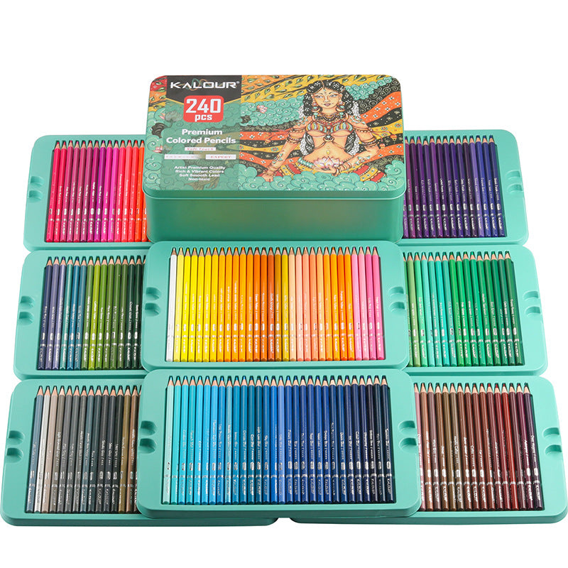 Multicolour 120 Colors Professional Oil color Pencils Set Artist Paint –  AOOKMIYA