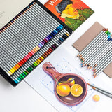 Marco Profesional Oil Colored Pencils Set With Metal Box Non-toxic Watercolor Colored Pencil For Drawing Gift Painting Supplies