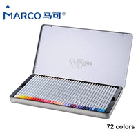 Marco Profesional Oil Colored Pencils Set With Metal Box Non-toxic Watercolor Colored Pencil For Drawing Gift Painting Supplies