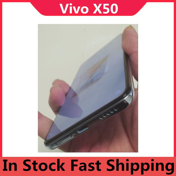 Official Vivo X50 5G Android Phone 48.0MP+32.0MP OTG Face ID 6.56&quot; 90HZ AMOLED 2376X1080 33W Charger Snapdragon 765G Octa Core