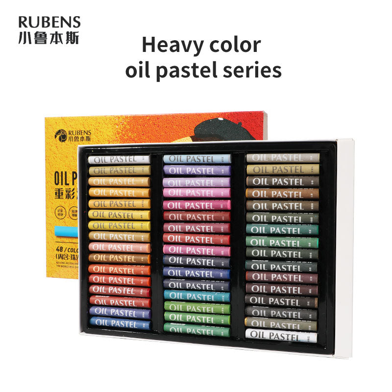 Paul Rubens Oil Pastels, 50 Colors Artist Soft Oil Pastels Vibrant