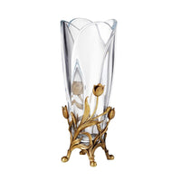 Sala de estar cristal incrustada vaso cobre cerâmica luxo moderno casa decoração ornamentos dispositivo flor