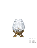 Sala de estar cristal incrustada vaso cobre cerâmica luxo moderno casa decoração ornamentos dispositivo flor