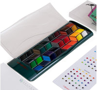 HIMI Watercolor Paint Set, Premium Paint Box with 12/24/36 Colors Pigment,1 Hook Line Pen,1 Drawing Pencil, Paper Pad