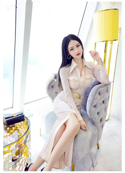 new spring and autumn office lady Fashion casual sexy brand female women girls dress clothing