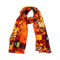 Brand New 100% Silk Scarf Classic Artist Gustav Klimt kiss Abstract Oil Painting Women's Wraps Scarves Square Scarves