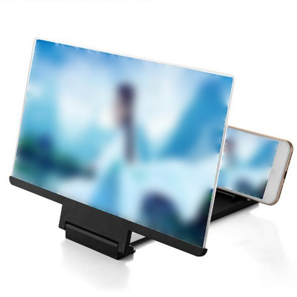 3D screen mobile phone amplifier 8 inch HD video magnifying glass projector Practical portable projectors
