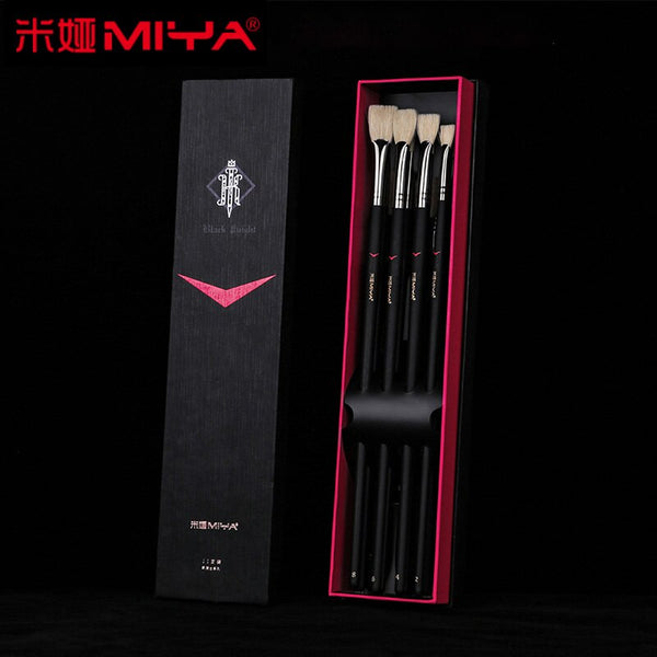 Miya Bristle Nylon Hair Acrylic And Oil Brushes For Drawing Painting 11Pcs Aquarelle Gouache Paint Brush Pen Set Art Supplies