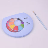 HIMI Solid Watercolor Set 24/38 Assorted Colors Portable Powder Gouache painting pigment for kids students artists