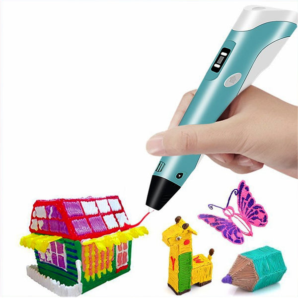 3D Printer Pen 3D Color Picker Pen 83 Sets Consume Material Electronic Photo Album Scissors and Fingerstall set(3PCS)