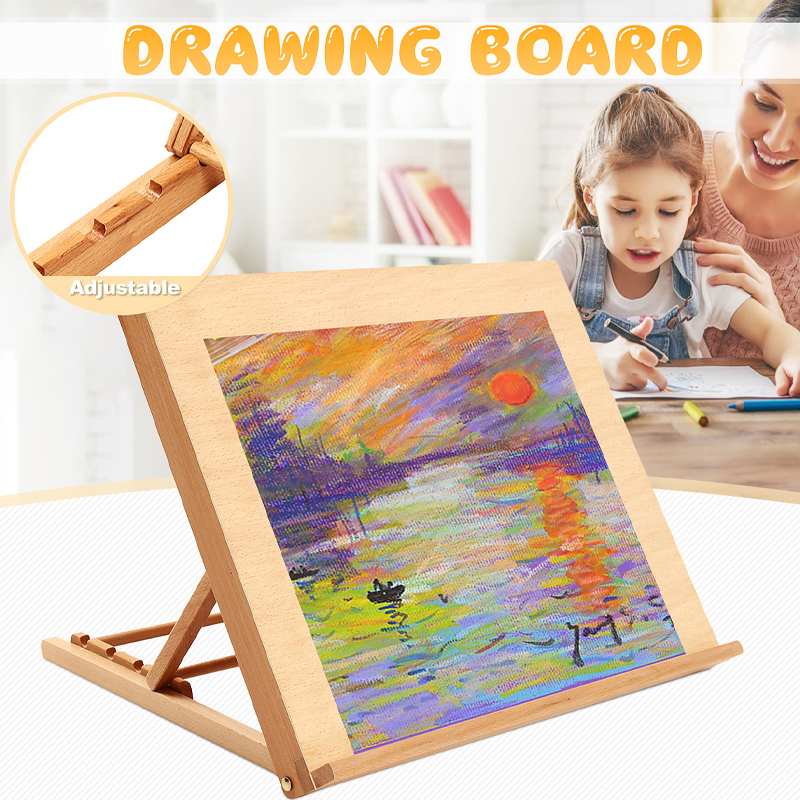 Desktop Drawing Sketching Easel, A3 Desk Easel, Drawing Board, 4-Position  Adjustable Table Easel Painting Board for Artists, Children, Beginners