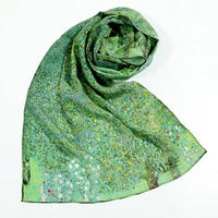 New Women Silk Scarf Hijab Scarf Oil Painitng Hair Scarfs Long Handkerchief muffler Foulard Van Gogh's Works