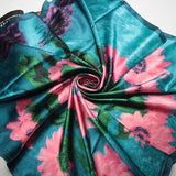 New Design Print Women Square Scarf New Blue Poncho Foulard Femme Bandana Big Neck Silk Scarves 90*90CM Painting Square Scarves