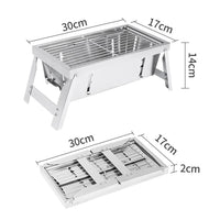 1-2 Person Mini Folding Barbecue Outdoor Mini Picnic Barbecue Grill Household Charcoal Skewers Camping BBQ Stove Cookware