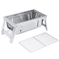1-2 Person Mini Folding Barbecue Outdoor Mini Picnic Barbecue Grill Household Charcoal Skewers Camping BBQ Stove Cookware