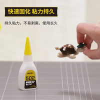 1-3pcs Deli 502 Super Glue Instant Quick-drying Cyanoacrylate Adhesive Leather Rubber Wood Metal Strong Bond Liquid Glue Tool