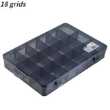 1 PCS Plastic Storage Boxes Slots Adjustable Packaging Transparent Tool Case Screw Craft Jewelry Accessories Organizer Box