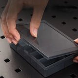 1 PCS Plastic Storage Boxes Slots Adjustable Packaging Transparent Tool Case Screw Craft Jewelry Accessories Organizer Box