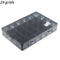 1 PCS Plastic Storage Boxes Slots Adjustable Packaging Transparent Tool Case Screw Craft Jewelry Accessories Organizer Box