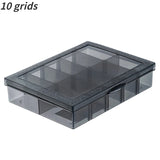 1 PCS Plastic Storage Boxes Slots Adjustable Packaging Transparent Tool Case Screw Craft Jewelry Accessories Organizer Box