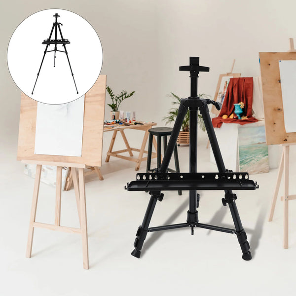 AOOKMIYA 1 Set Double Tier Display Easel Stand Metal Material Tripod E