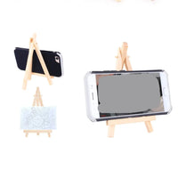 AOOKMIYA 1 Set Mini Blank Canvas with Quality Easel for Painting Acrylic Paint Art Supplies For Artist Painting Craft Drawing Kids Gifts