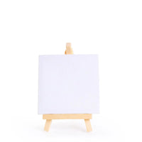 AOOKMIYA 1 Set Mini Blank Canvas with Quality Easel for Painting Acrylic Paint Art Supplies For Artist Painting Craft Drawing Kids Gifts